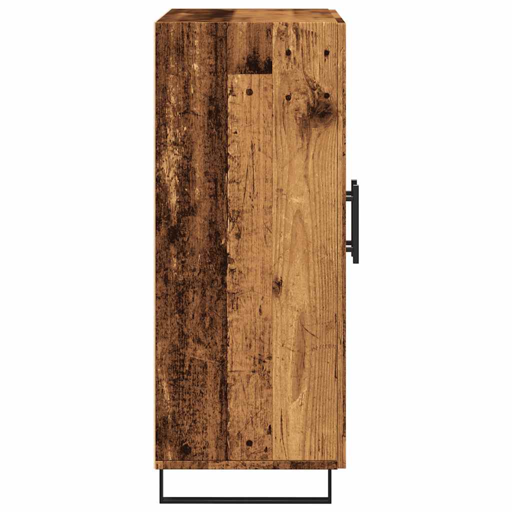 Skänk åldrat trä 69,5x34x90 cm konstruerat trä