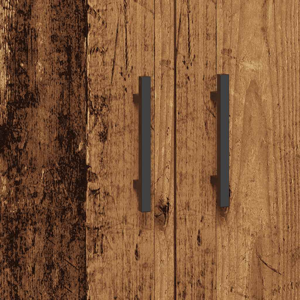 Skänk åldrat trä 69,5x34x90 cm konstruerat trä