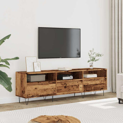 TV-Möbel Åldrat Trä TV-Bänk 150x30x44,5 cm