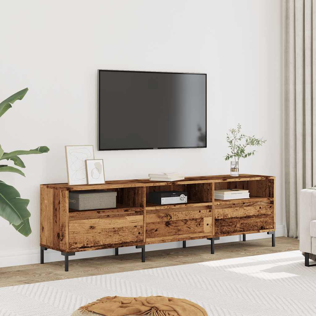 TV-Möbel Åldrat Trä TV-Bänk 150x30x44,5 cm