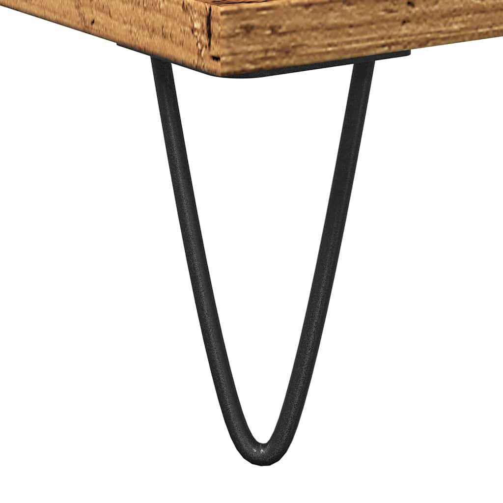 Skänk åldrat trä 101,5x35x70 cm konstruerat trä