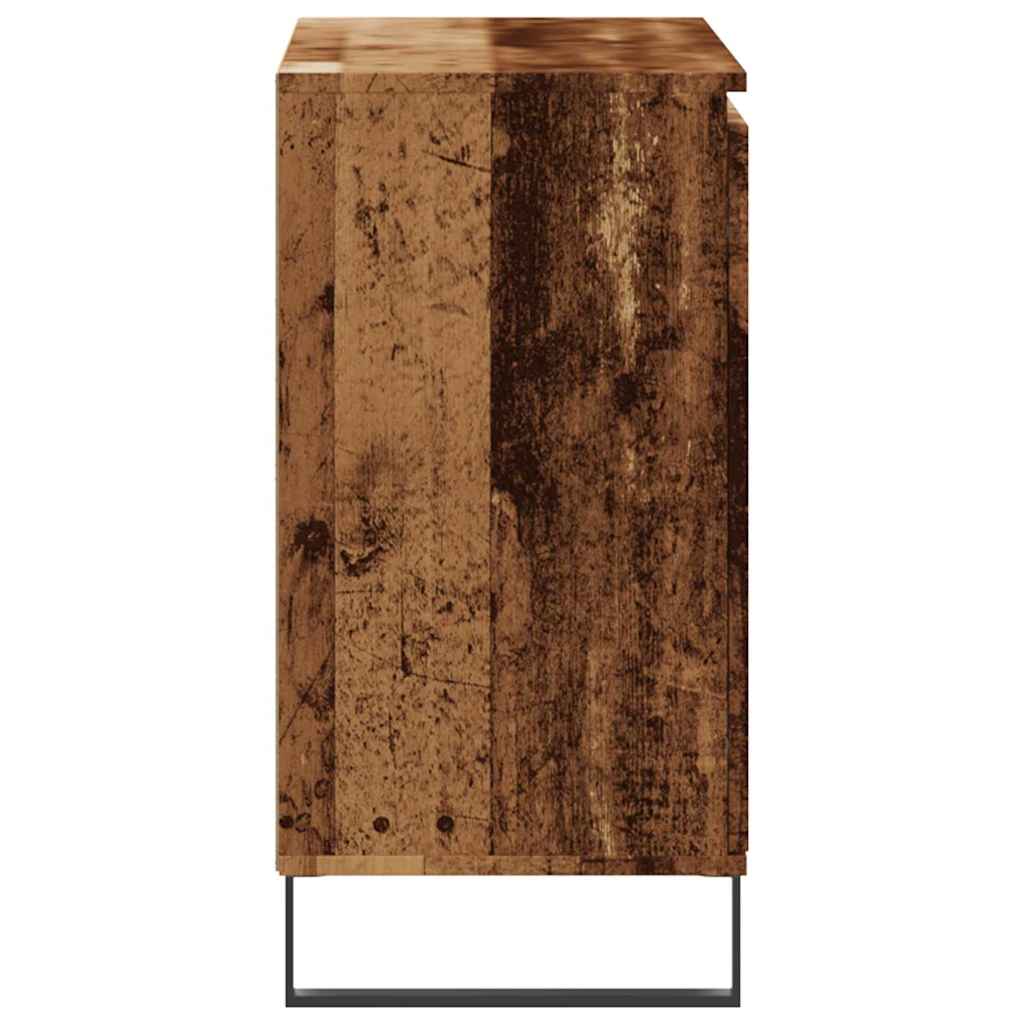 Skänk åldrat trä 101,5x35x70 cm konstruerat trä