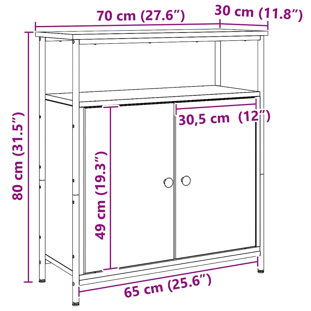 Skänk Artisan Ek 70x30x80 cm