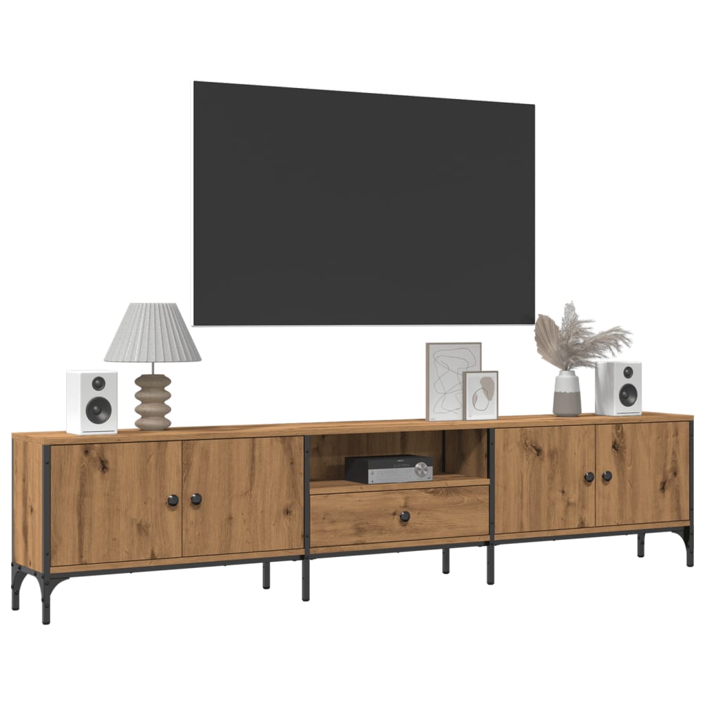 TV-Möbel Artisan Ek TV-Bänk med låda 200x25x44 cm