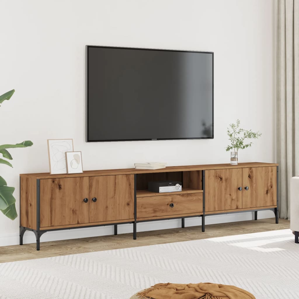 TV-Möbel Artisan Ek TV-Bänk med låda 200x25x44 cm