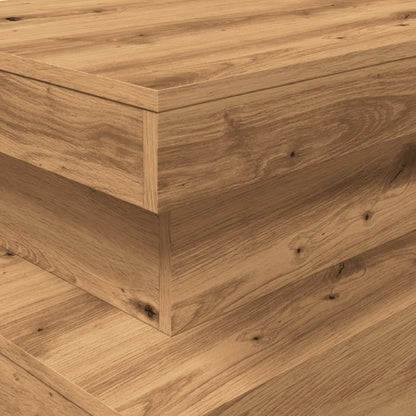 Soffbord Brun Ek LED 90x50x40 cm