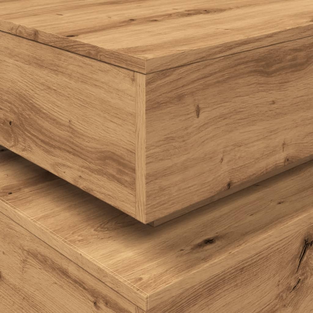 Soffbord Artisan Ek LED Ek 90x50x40 cm