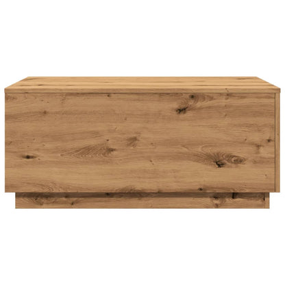 Soffbord Brun Ek LED 90x50x40 cm