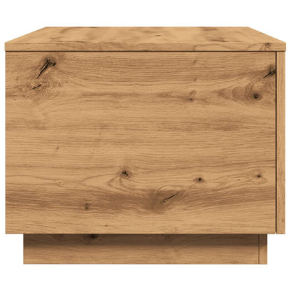 Soffbord Brun Ek LED 90x50x40 cm