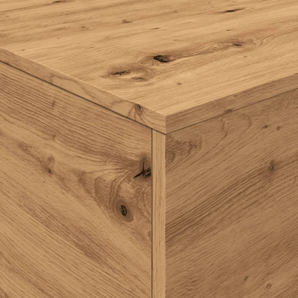 Soffbord Brun Ek LED 90x50x40 cm