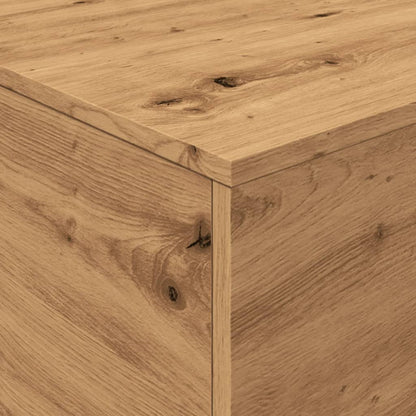 Soffbord Brun Ek LED 90x50x40 cm