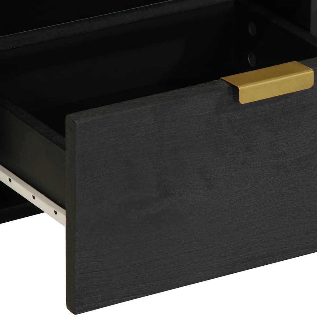 Sängbord Nattduksbord Svart 40x33x46 cm