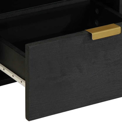 Sängbord Nattduksbord Svart 40x33x46 cm