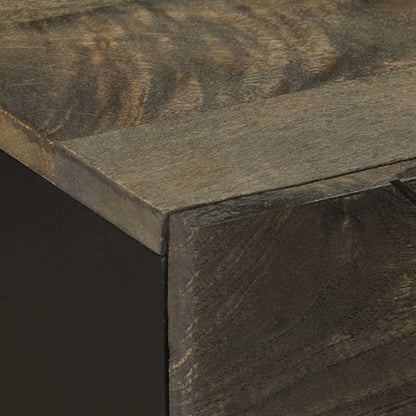 Sängbord Nattduksbord Svart 50x33x60 cm massivt mangoträ