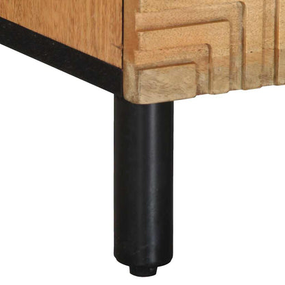 Sängbord Nattduksbord Trä Brun Sängskåp 40x33x46 cm mango i massivt trä