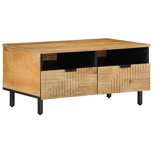 Soffbord Brun 80x54x40 cm mango i massivt trä