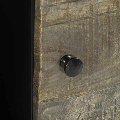 Soffbord Trä ljusgrått 80x50x40 cm massivt Trä mango