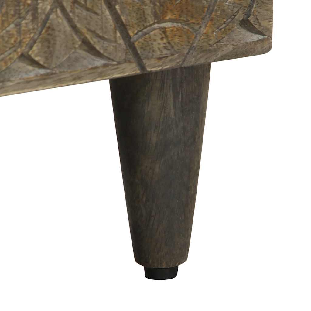 TV-Möbel Svart TV-Bänk 80x33x46 cm massivt mangoträ