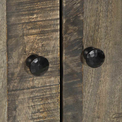 Skåp Trä 60x33x100 cm massivt mangoträ