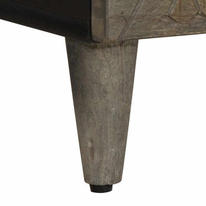 Skåp Trä 60x33x100 cm massivt mangoträ