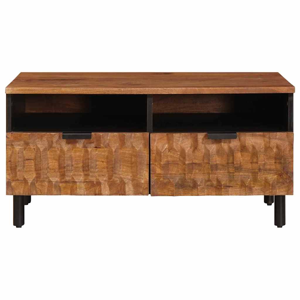 Soffbord Brun med låda 80 x 54 x 40 cm Massivt mangoträ