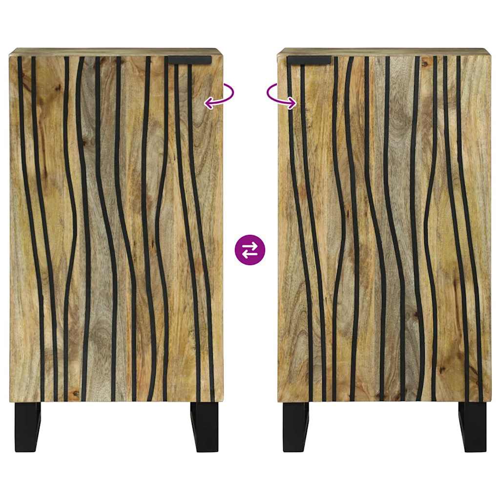 Skåp Brun 40 x 33 x 75 cm massivt mangoträ