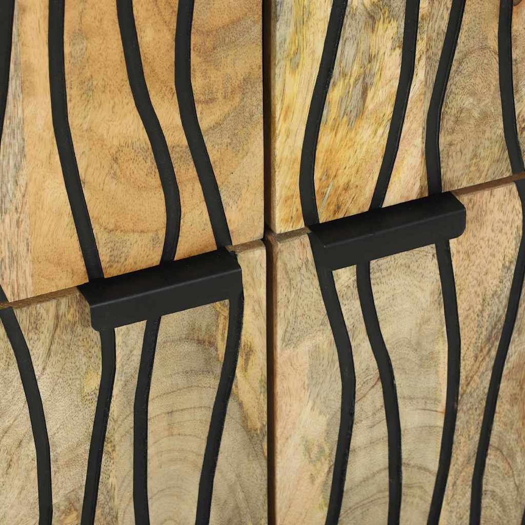 Skänk Trä Mått: 60 x 33.5 x 75 cm, Tillverkad av Massivt Mango och Ingenjörsträ