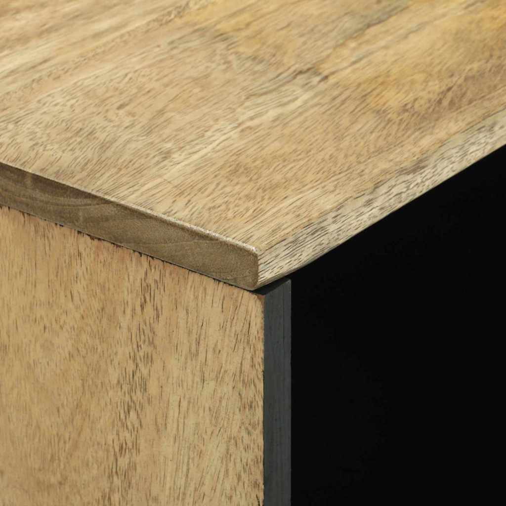 Skåp Trä 80x33,5x75 cm, Tillverkat i Solid Mango Trä