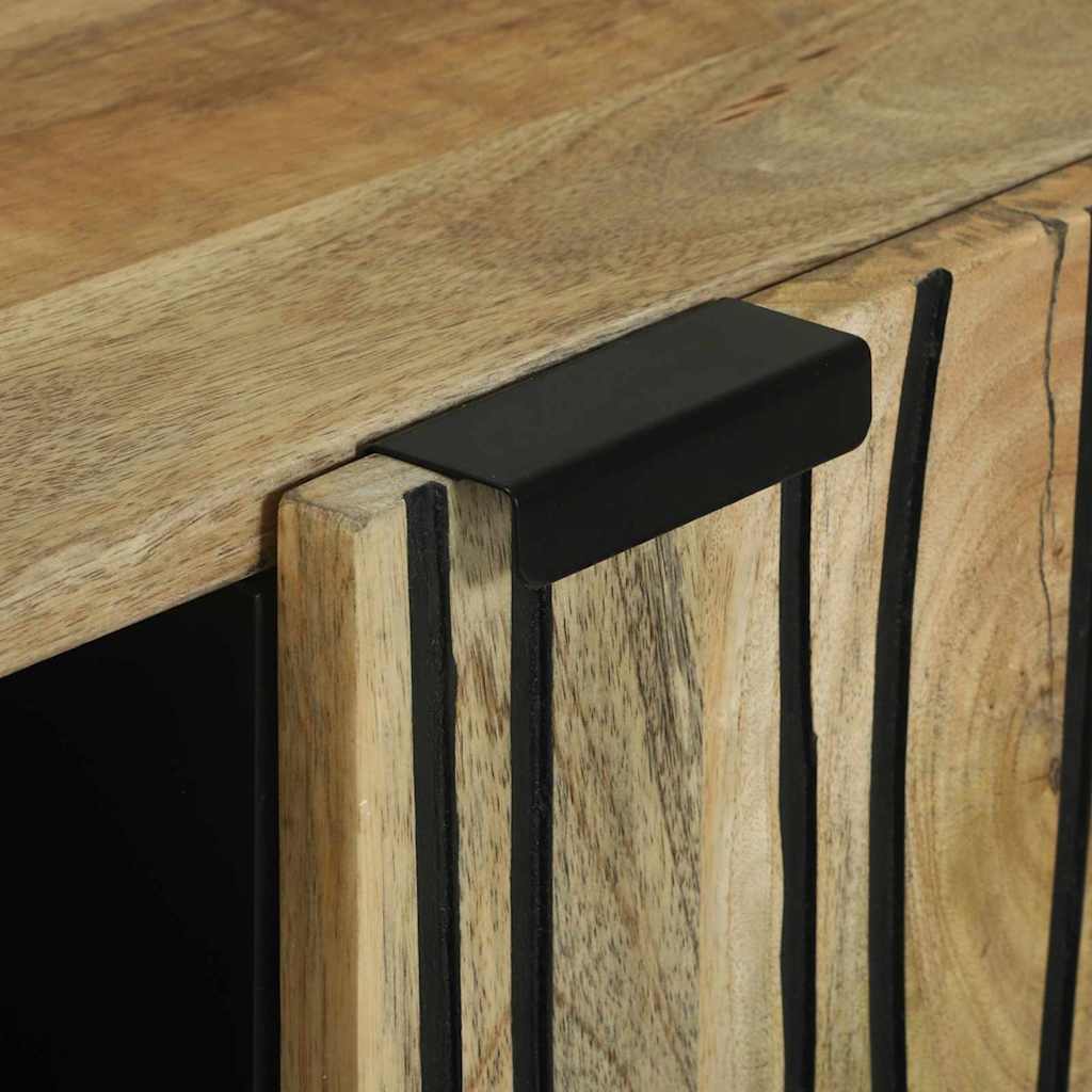 Skåp Brun 90 x 33 x 75 cm massivt mangoträ