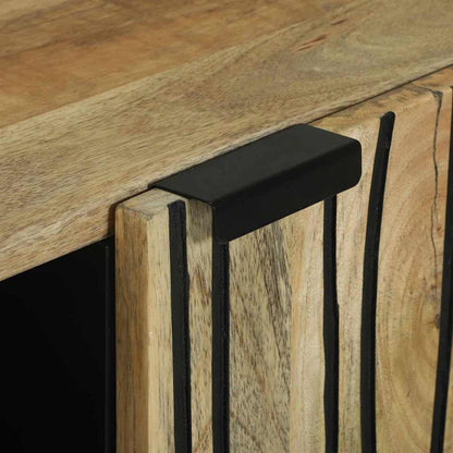 Skåp Brun 90 x 33 x 75 cm massivt mangoträ