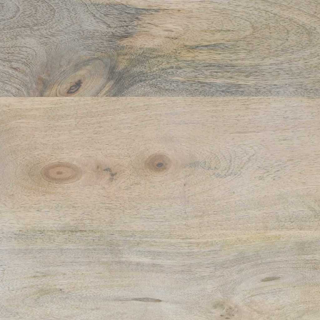 Sängbord Nattduksbord Vit och Svart 50 x 33 x 60 cm massivt mangoträ