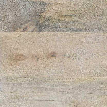 Sängbord Nattduksbord Vit och Svart 50 x 33 x 60 cm massivt mangoträ