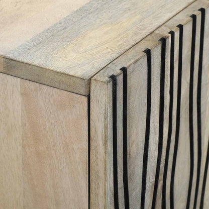 Skåp Vit och Svart 105 x 33.5 x 46 cm