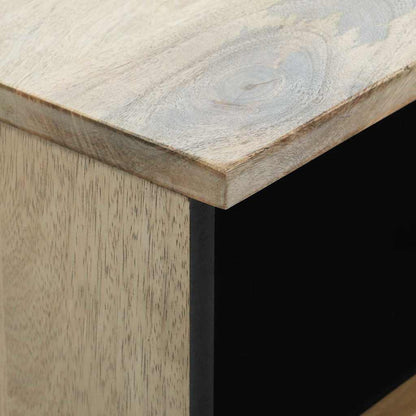 Skåp Vit och Svart 80 x 33 x 46 cm