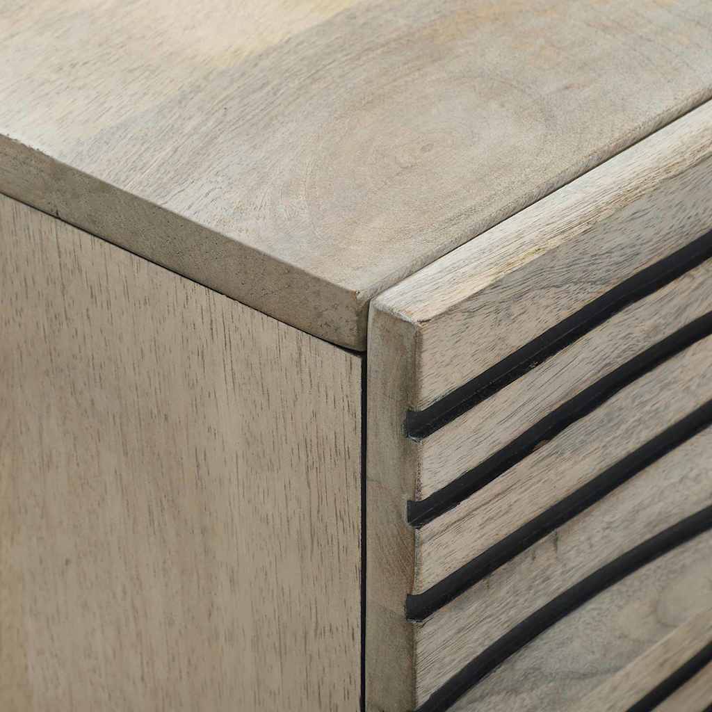 Skåp Vit och Svart 40 x 33.5 x 75 cm