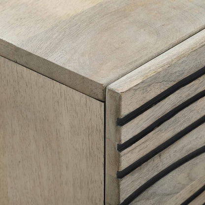 Skåp Vit och Svart 40 x 33.5 x 75 cm