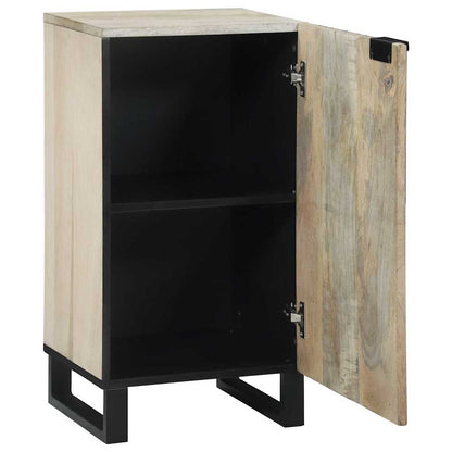 Skåp Vit 40 x 33 x 75 cm massivt mangoträ