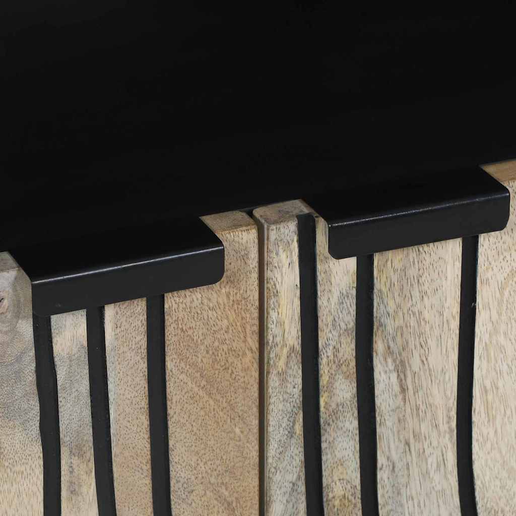 Skåp Vit och Svart 60 x 33.5 x 75 cm