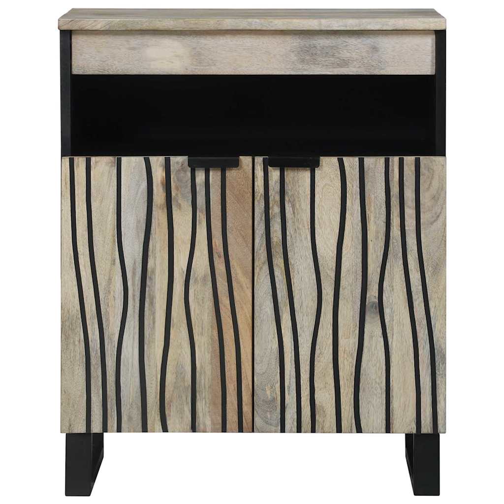 Skåp Vit och Svart 60 x 33.5 x 75 cm