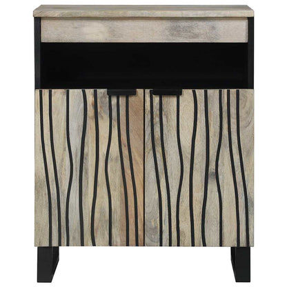 Skåp Vit och Svart 60 x 33.5 x 75 cm