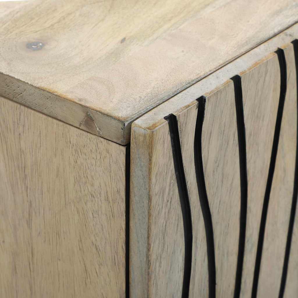 Skåp Vit och Svart 60 x 33.5 x 75 cm