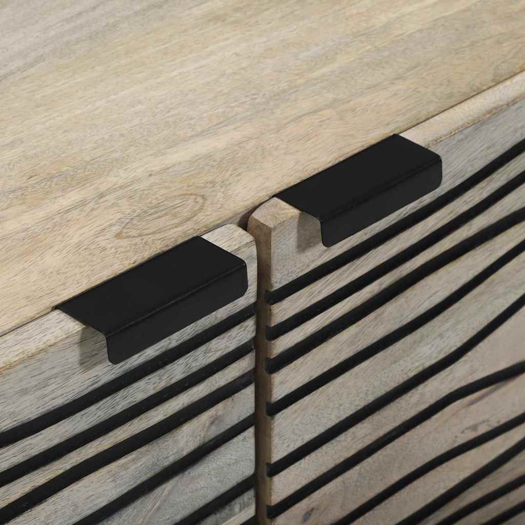 Skåp Vit och Svart 60 x 33.5 x 75 cm