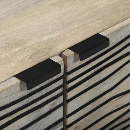 Skåp Vit och Svart 60 x 33.5 x 75 cm