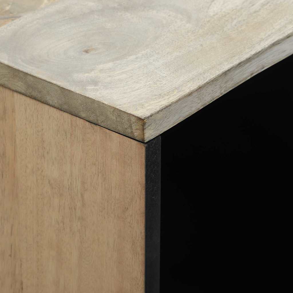 Skåp Vit och Svart 80 x 33.5 x 75 cm