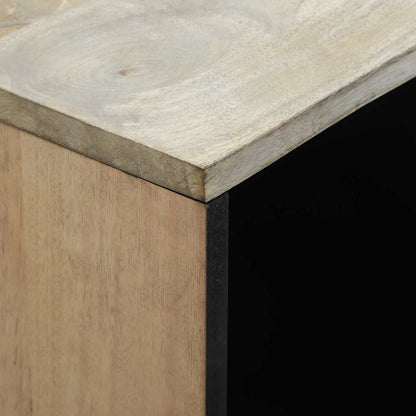 Skåp Vit och Svart 80 x 33.5 x 75 cm