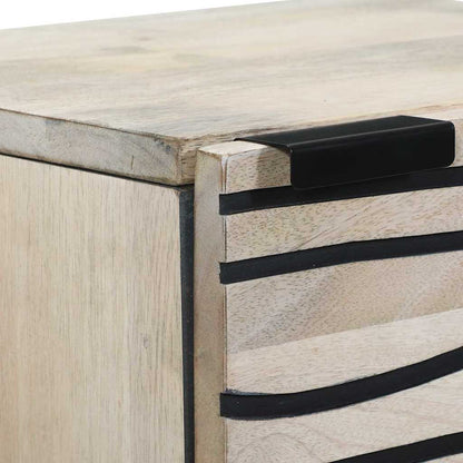 Skåp Vit och Svart 40 x 33,5 x 110 cm