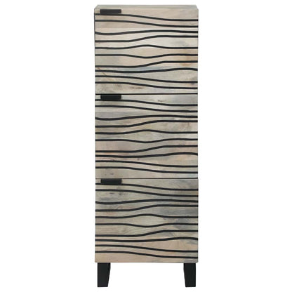 Skåp Vit och Svart 40 x 33,5 x 110 cm