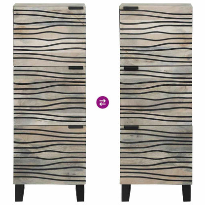 Skåp Vit och Svart 40 x 33,5 x 110 cm