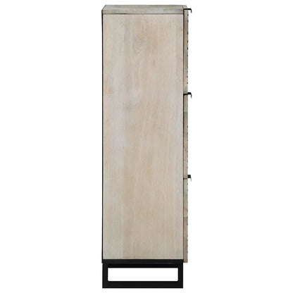 Skåp Vit och Svart 40 x 33,5 x 110 cm