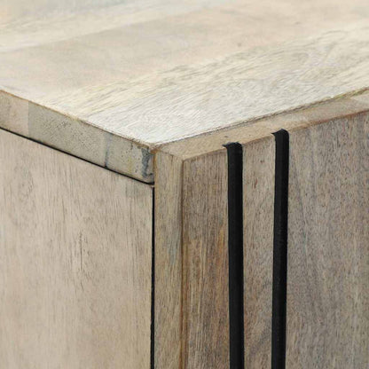 Skåp Vit och Svart 60 x 33.5 x 100 cm